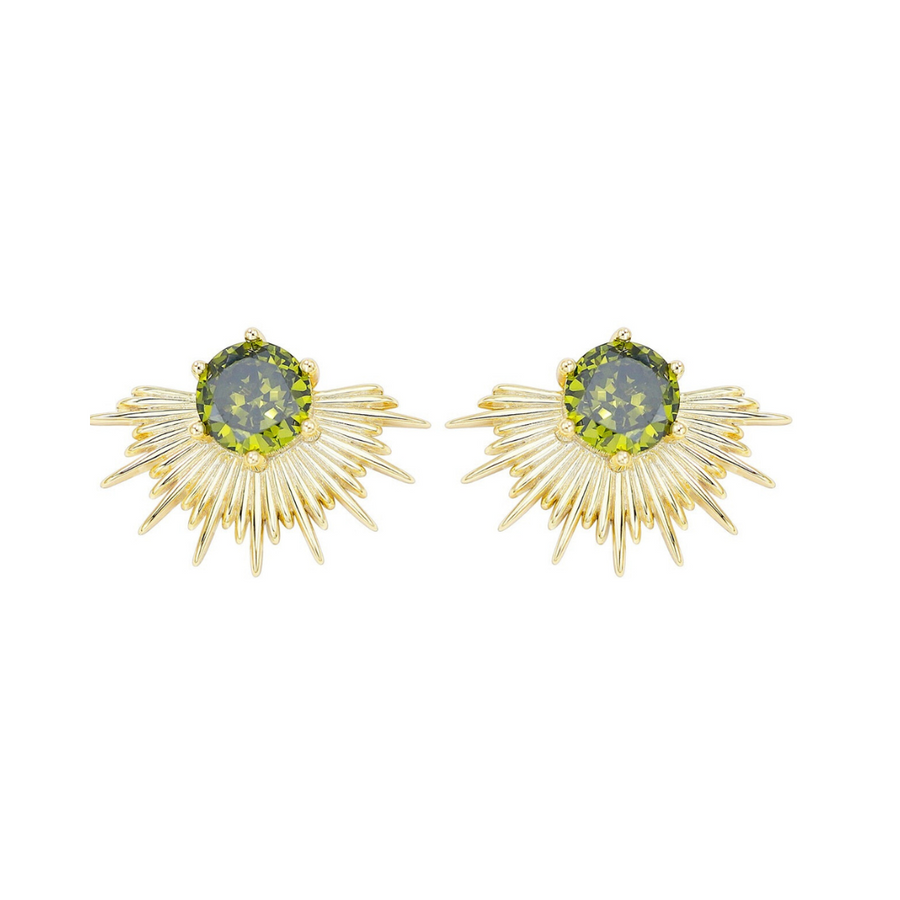 Solace Earrings Limited Edition Peridot - Gold