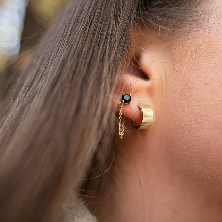 Solid Cuff Earrings - Gold