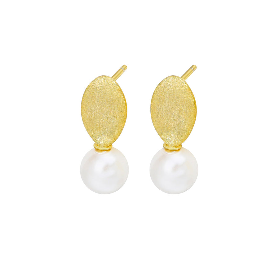 Miro Pearl Earrings - Gold