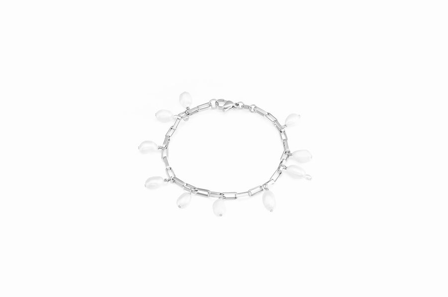 Tidal Pearl Bracelet - Silver