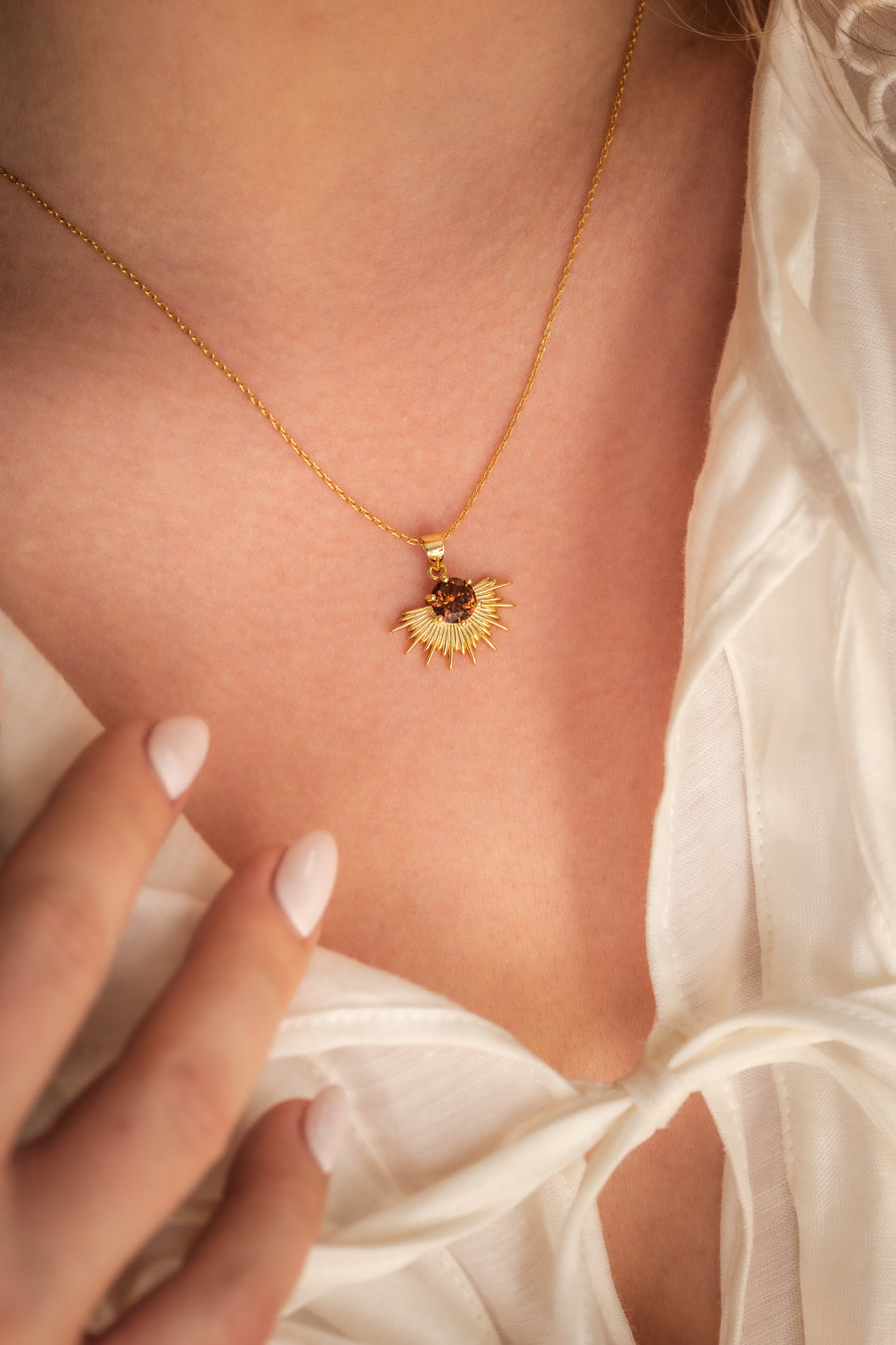 Solace Necklace Limited Edition Coffee - Gold