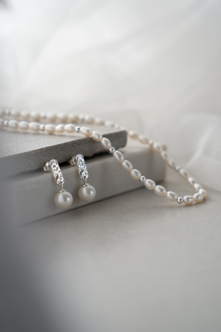 Mix and Match Pearl Set - Earrings and Necklace