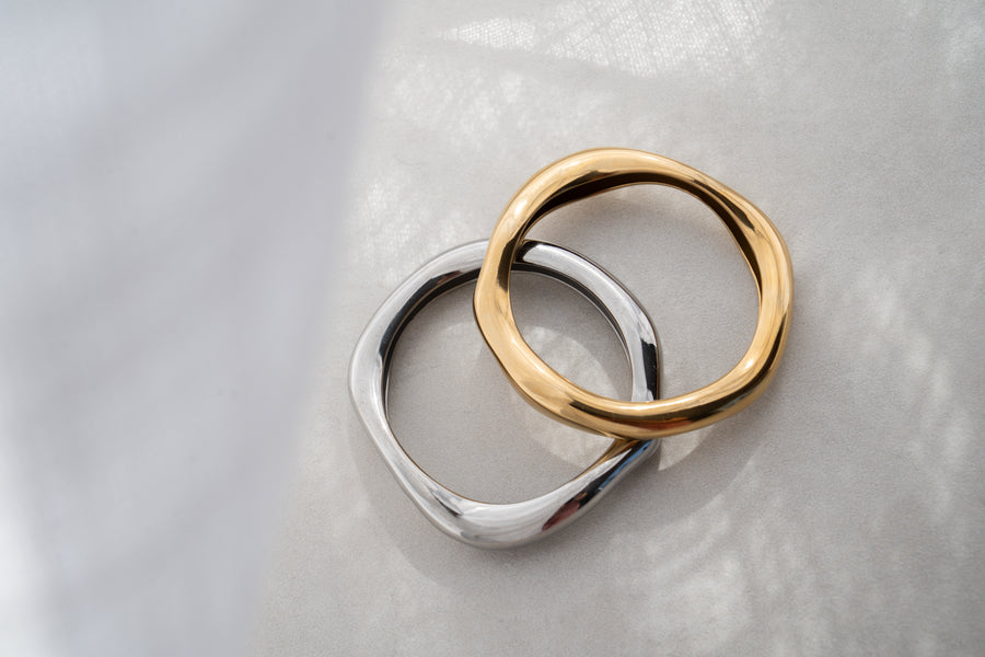 Caitlin Wiig Bangle - Gold Silver