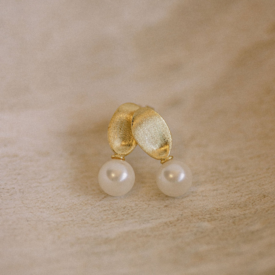 Miro Pearl Earrings - Gold