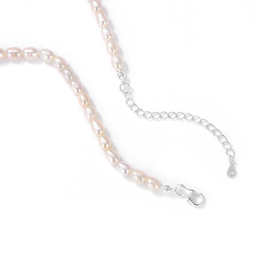 Mizuki Pearl Necklace - Silver