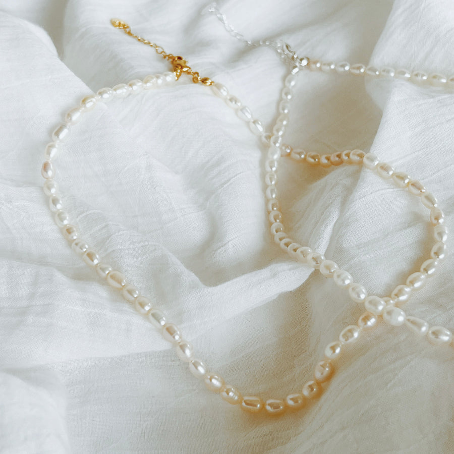 Mizuki Pearl Necklace - Gold